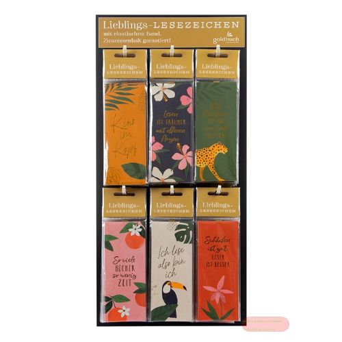 Bild von Lesezeichen Tropical STYLE gemischt, ca.6x15cm - EAN 4009835100752