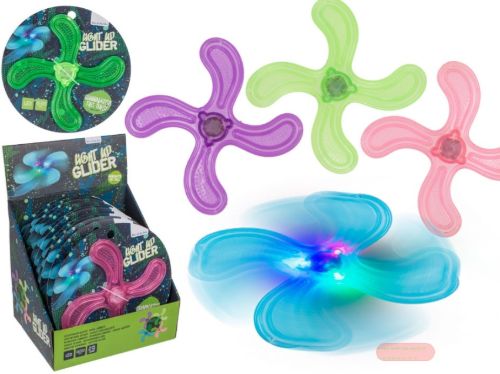 Bild von Leuchtender Gleiter Softgummi ink.Batt., Glow in the Dark, ca.21cm, Display - VE 12