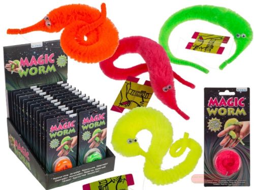 Bild von Magischer Wurm, ca.22cm, 4-farbig ass., auf Blisterkarte, im Display - VE 24