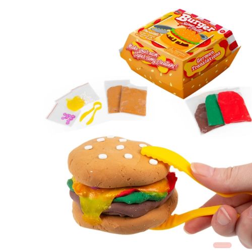 Bild von MAKE YOUR OWN BURGER SLIME AND PUTTY, Bastelburger, ca.10cm  - VE 8