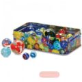 Bild von MARBLES IN A TIN, Glasmurmel-Set mit 60 Stück, div. Grössen, in Blech-Box - VE 4