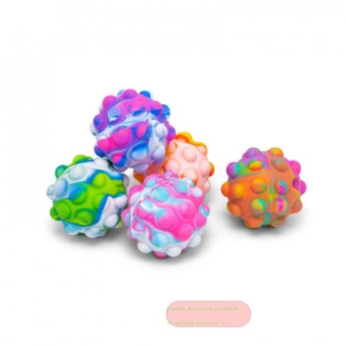 Bild von MEGA PUSH POPPERS FIDGET BALL, XL-Fingerspielball gemischt, ca.10cm, Display - VE 12 (SR)