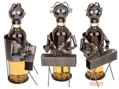 Bild von Metall-Flaschenhalter, ca.26x12cm, Grillmeister - VE 3