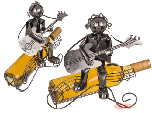 Bild von Metall-Flaschenhalter, ca.28x25cm, Musiker II - VE 3