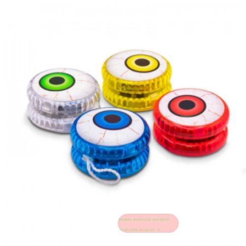 Bild von LIGHT UP EYEBALL YOYO, Yoyo Auge mit Licht, ca.5x3cm, farblich gemischt - VE 12