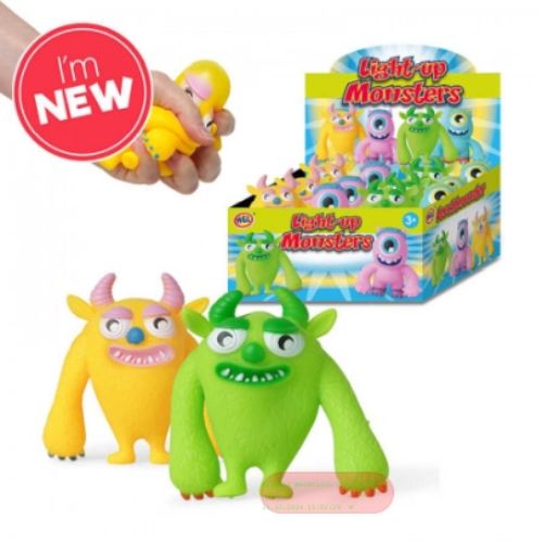 Bild von LIGHT UP MONSTERS, ca.5cm, batt. inkl., mehrfarbig gemischt, Display - VE 12
