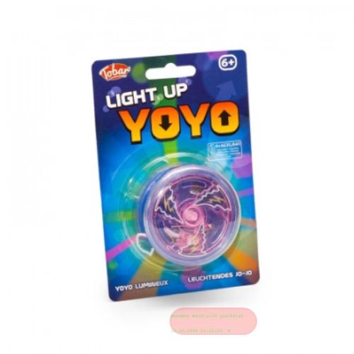 Bild von LIGHT UP YOYO, farblich/motive gemischt, ca.6cm, inkl.Batterie, Blisterkarte - VE 24