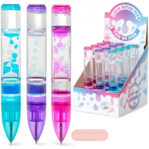Bild von LIQUID MOTION PEN, Kugelschreiber farbig gemischt, ca.16cm, Display - VE 12