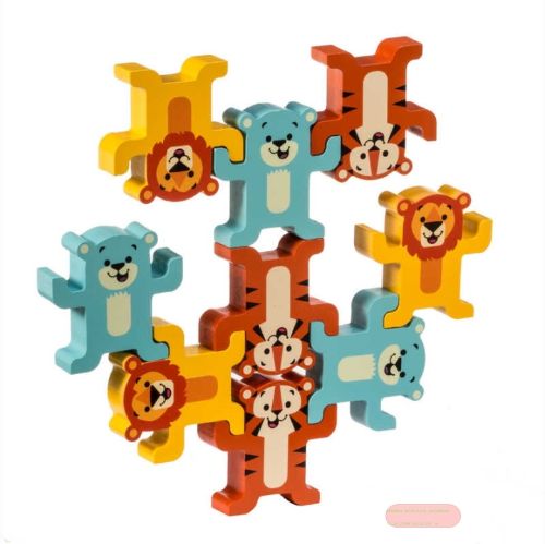 Bild von LITTLE CLASSICS STACK AND PLAY ANIMALS, Holz-Steck/Spieltiere, ca.7,5cm, Box - VE 3