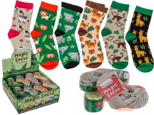Bild von Magic Socks Farmtiere aus 72% Baumwolle, Gr.22-34 unique, 6-fach ass. im Display - VE 24
