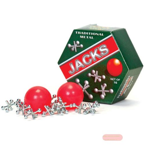 Bild von METAL JACKS SET, Spiel aus Metall, ca.3cm, 16er Set in box - VE 12
