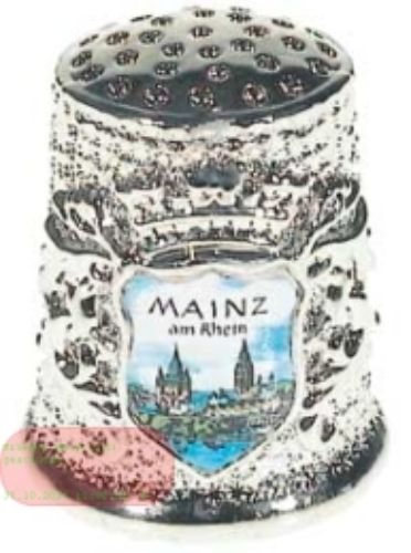 Bild von Metall Fingerhut mit KW gross, Bild/Text nach Wunsch - VE 12