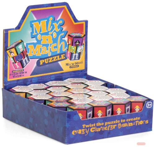 Bild von MIX N MATCH PUZZLE, Drehpuzzle auch Kunststoff, ca.6cm, im Display - VE 24 (SR)