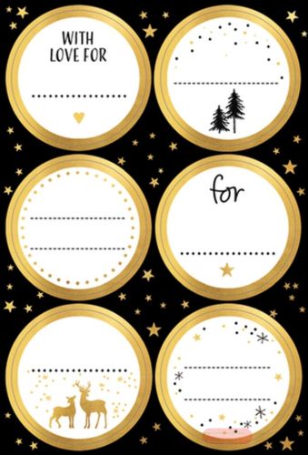 Bild von MODERNE WINTERTIME, 4 Blatt 11,5x17cm von Stickers pro Pack - VE 10 (Pack)