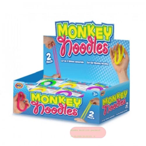 Bild von MONKEY NOODLES, Nudeln stretch 2er Set, ca.29cm, Display - VE 24