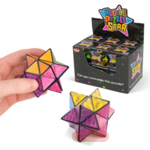 Bild von MUDDLE PUZZLE STAR, Puzzelstern, ca.6cm, Box, im Display - VE 12