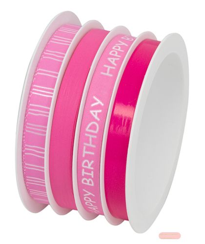 Bild von Multispule, Polyband auf Spule 10mm x 16m , H.B. pink - VE 6