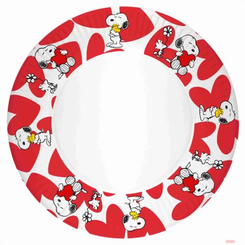 Bild von Pappteller 23cm, Karton, 10er Set, Snoopy Love Teller - VE 12