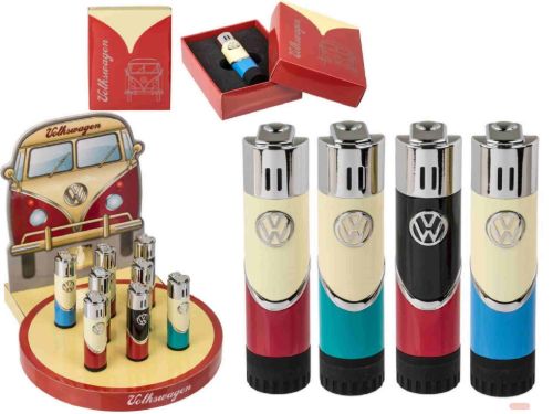 Bild von Metall-Röhrenfeuerzeug, VW Samba, ca.8cm, 4-farbig sortiert, mit Display - VE 12