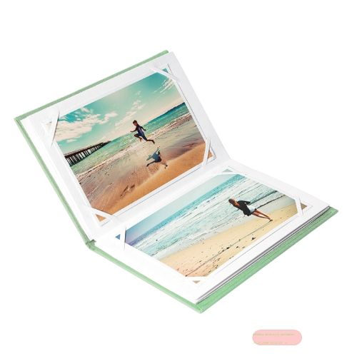 Bild von Mini Click Album für 14 Fotos bis 10x15cm, Leinen, Bella Vista aqua - VE 4