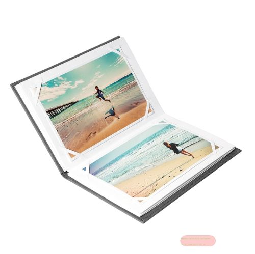 Bild von Mini Click Album für 14 Fotos bis 10x15cm, Leinen, Bella Vista grau - VE 4