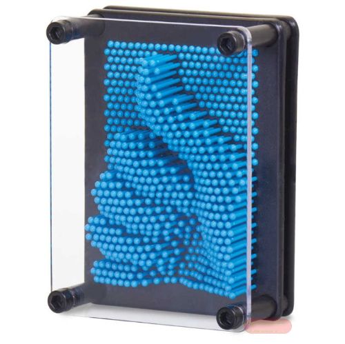 Bild von MINI PLASTIC PIN ART BLUE, Nagelspiel kunststoff, ca.13cm, Box, blau - VE 6
