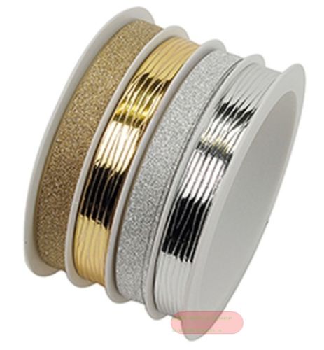 Bild von Multispule, Polyband auf Spule 10mm x 16m , metallic-beglimmert - VE 6