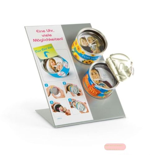 Bild von MyClock, Display Metall, ca.28x20x13cm für 2 Uhren (Gratis ab 12 Uhren)