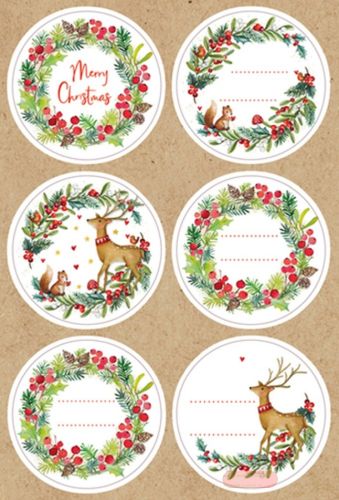 Bild von NATURE, 4 Blatt 11,5x17cm von Stickers pro Pack - VE 10 (Pack)