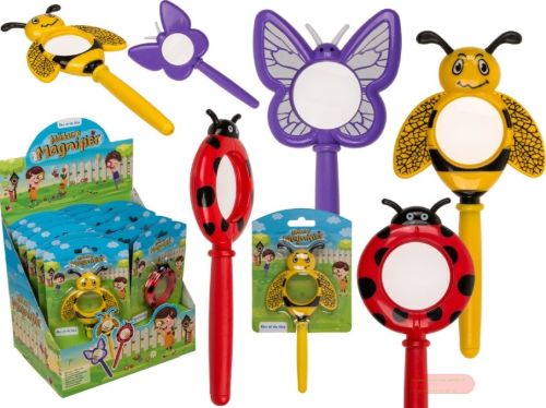 Bild von Naturinsektenlupe gemischt, ca.16,5cm, auf Blisterkarte, Display - VE 18