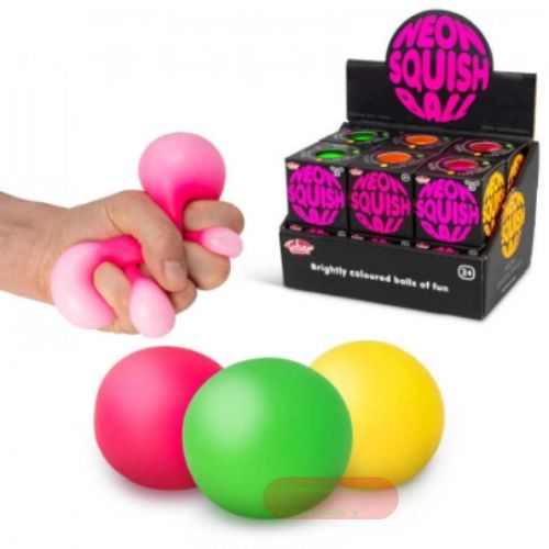 Bild von NEON SQUISH BALL, Quetschball neon, ca.6cm, Box - VE 12