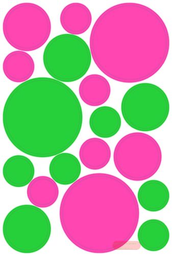 Bild von NEONPUNKTE, 1 Blatt 11,5x17cm von Stickers pro Pack - VE 10 (Pack)