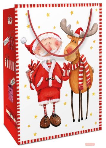 Bild von NIKO & SVEN, Weihnachts - Geschenktasche Lack, 20x28x10cm - VE 10