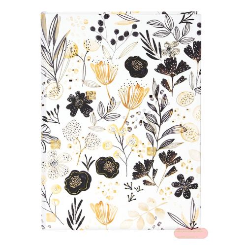 Bild von Notizbuch DIN A5 - 200 S.blanko creme mit Lesezeichen, Botanicals - VE 2