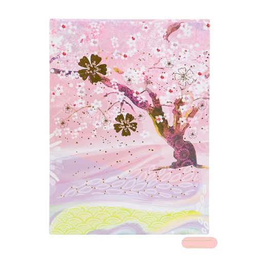 Bild von Notizbuch DIN A5 - 200 S.blanko creme mit Lesezeichen, Delicately - VE 2