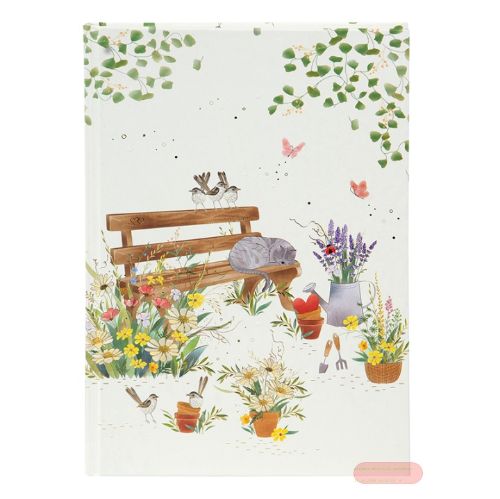 Bild von Notizbuch DIN A5 - 200 S.blanko creme mit Lesezeichen, Garden Calm - VE 2