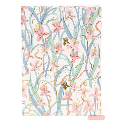 Bild von Notizbuch DIN A5 - 200 S.blanko creme mit Lesezeichen, Garden Chic white - VE 2