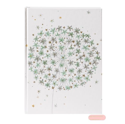Bild von Notizbuch DIN A5 - 200 S.blanko creme mit Lesezeichen, gentle Flower - VE 2
