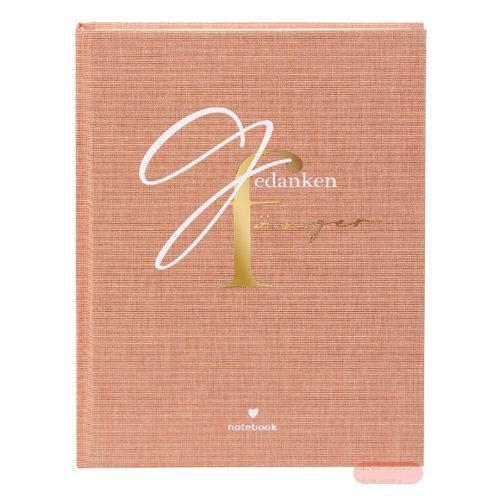 Bild von Notizbuch DIN A5 - 200 S.blanko creme mit Lesezeichen, Leinen, Gedankenfänger - VE 2