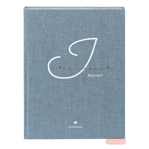 Bild von Notizbuch DIN A5 - 200 S.blanko creme mit Lesezeichen, Leinen, Ideenreich - VE 2