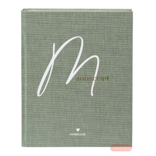 Bild von Notizbuch DIN A5 - 200 S.blanko creme mit Lesezeichen, Leinen, Manuscript - VE 2