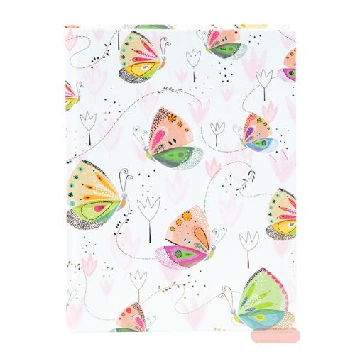 Bild von Notizbuch DIN A5 - 200 S.blanko creme mit Lesezeichen, Mariposa - VE 2