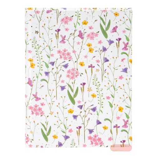 Bild von Notizbuch DIN A5 - 200 S.blanko creme mit Lesezeichen, Meadow Miracles white - VE 2