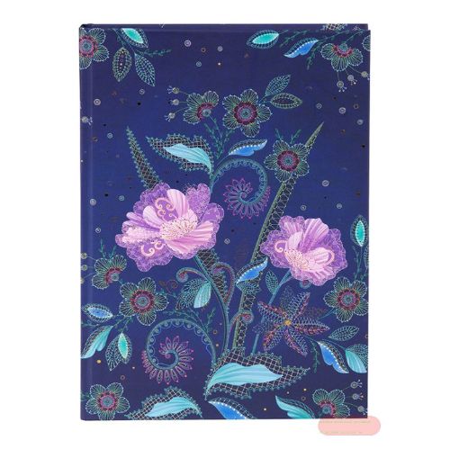 Bild von Notizbuch DIN A5 - 200 S.blanko creme mit Lesezeichen, Nature's Melody blue - VE 2