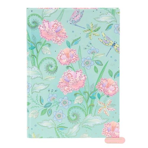 Bild von Notizbuch DIN A5 - 200 S.blanko creme mit Lesezeichen, Nature's Melody mint - VE 2