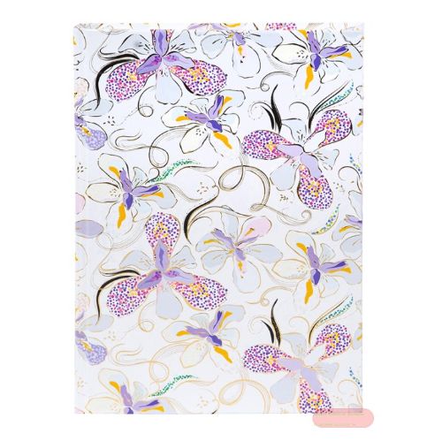 Bild von Notizbuch DIN A5 - 200 S.blanko creme mit Lesezeichen, Orchid Mood white - VE 2