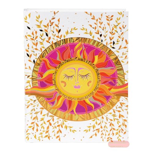 Bild von Notizbuch DIN A5 - 200 S.blanko creme mit Lesezeichen, Resting Sun - VE 2