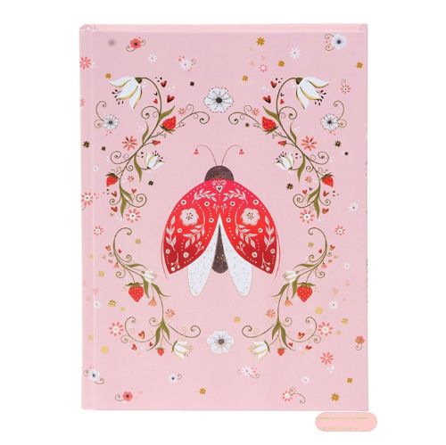 Bild von Notizbuch DIN A5 - 200 S.blanko creme mit Lesezeichen, Secret Garden Ornamental Bug - VE 2