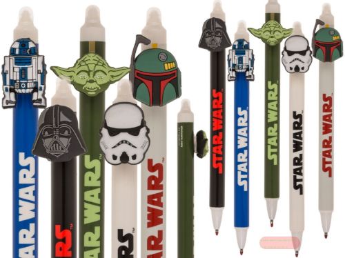Bild von Radierbarer Stift, 15cm, Star Wars 5-fach gemischt im Display - VE 30