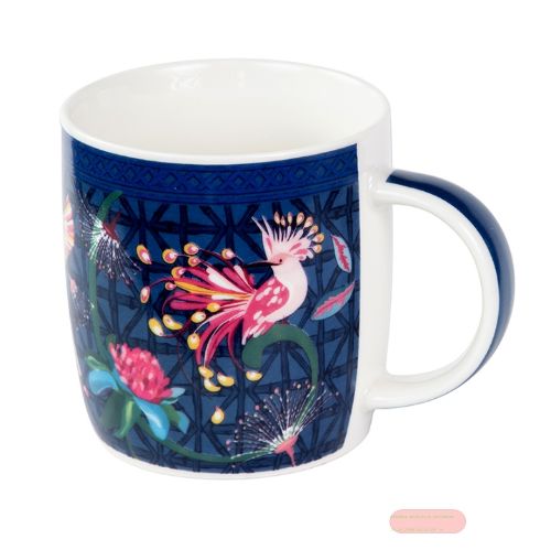 Bild von Porzellan Tasse, ca.8,5 x 9cm, Tropical Birds - VE 2